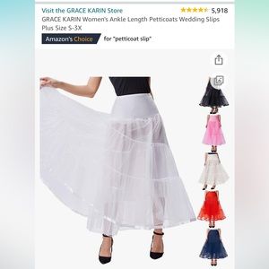 Brand new- never worn white petticoat